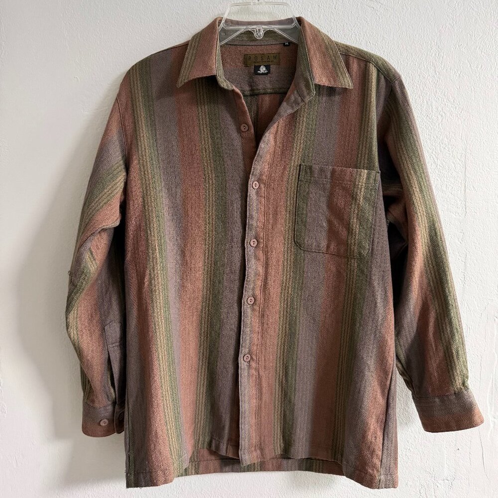 Rosam Long Sleeve Button-Up, 100% New Wool, Size M or S, Like New